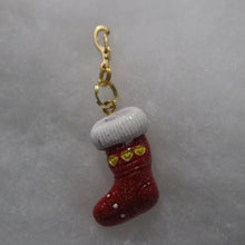 Load image into Gallery viewer, Christmas Heart Stocking Charm
