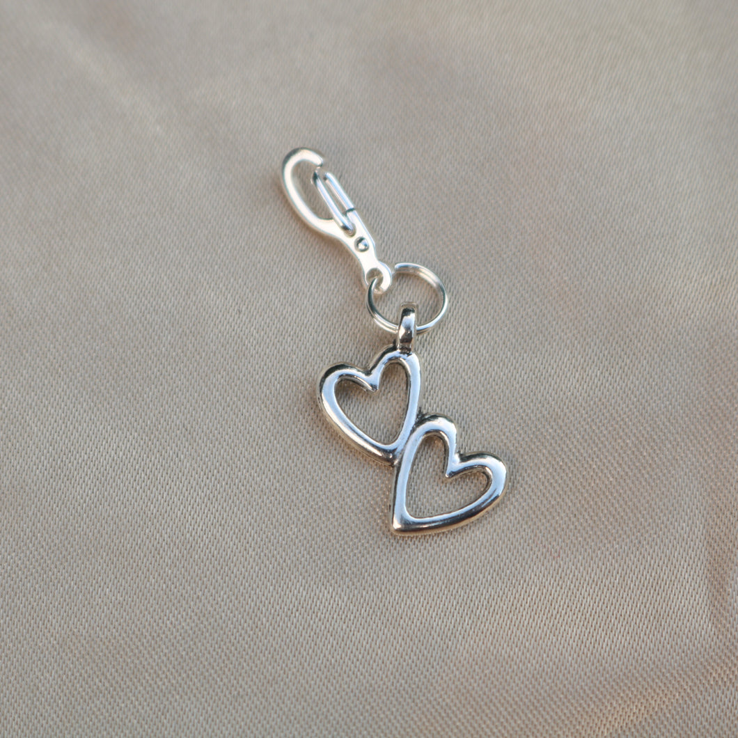 2 Hearts Charm.