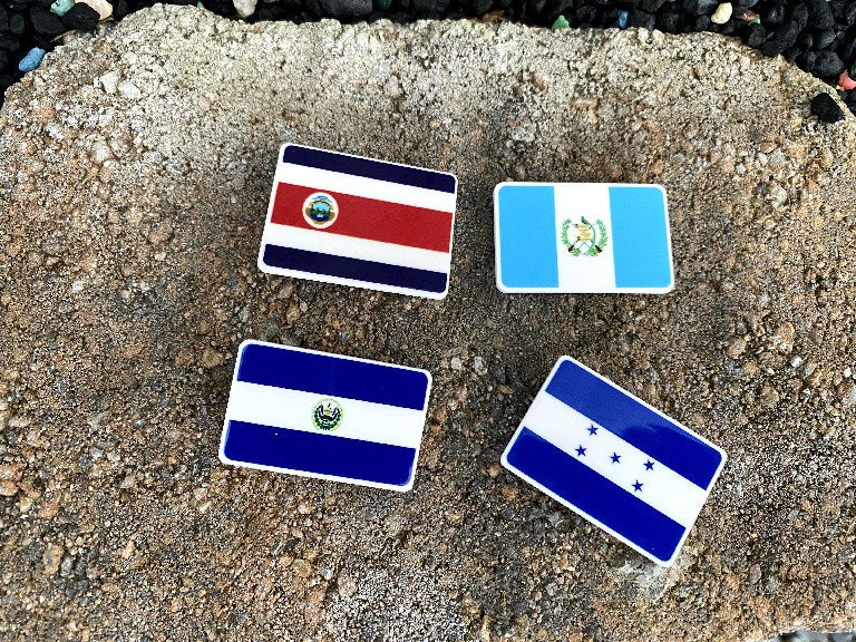 Central America Flags Croc Charms